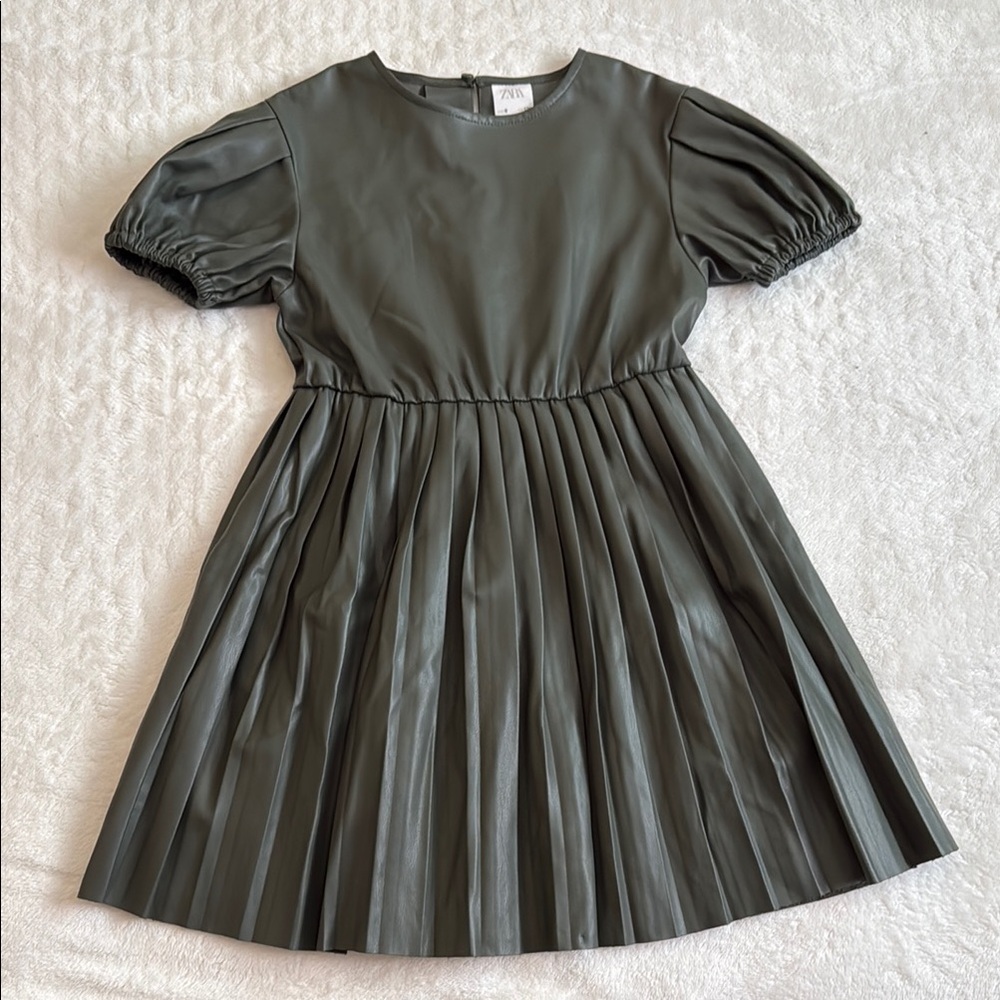 Zara Kids Elegant Dark Green Dress